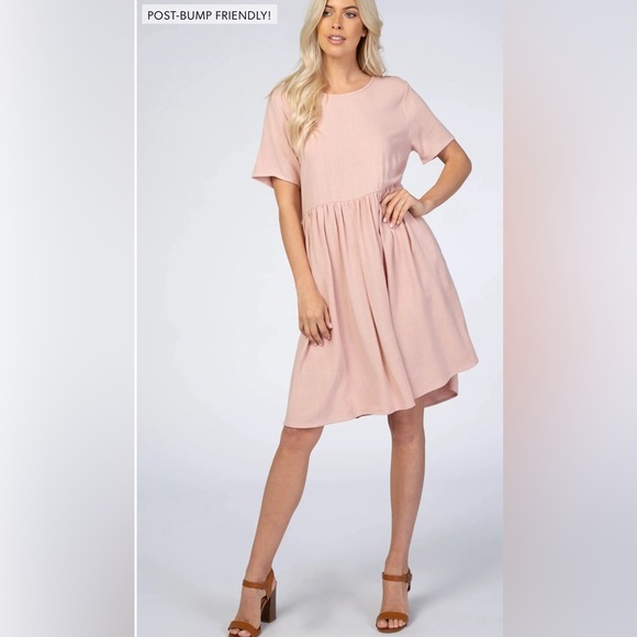 Pinkblush linen dress nwot - Picture 4 of 6